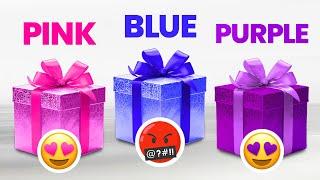 Choose Your Gift!  Pink, Blue or Purple 