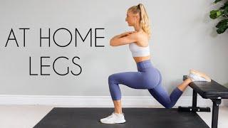 20 min AT HOME LEG WORKOUT (Bodyweight, No Equipment)