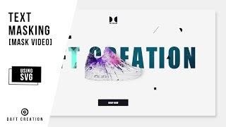 Text Masking Using SVG | Mask Video | SVG - CSS Tutorial