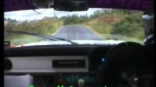 ford escort mk2 rally in car footage