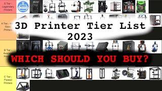3D Printer Tier List (Does your printer suck?) 🪦