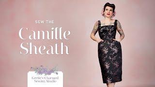 Camille Sheath Dress Sewing Tutorial from Gertie's Charmed Sewing Studio
