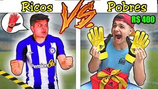 LUVA NOVA DO GAROTO POBRE GOLEIRO - RICOS VS POBRES #104