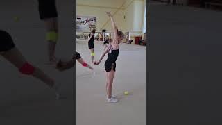 Тренировочки. Развитие координации у гимнасток.Workouts. Development of coordination in gymnasts.
