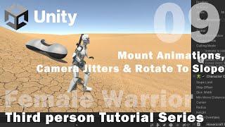 Unity - Female Warrior - 09 - Hovercraft Mount Animations, Camera Jitters & Rotating To Surface