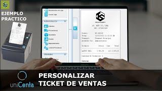 Unicenta oPOS: Personalizar Ticket de Ventas