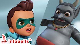 സൂപ്പർ ചിട്ടിയും ഭൂതവും - Super Chitti Episode | Malayalam Kids Cartoon & Stories | Infobells