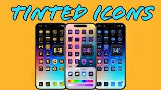 How to Customize iPhone Homescreen App Icons with Tinted Color in iOS 18