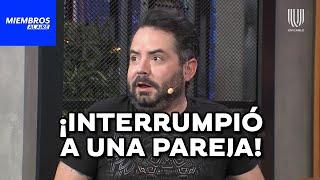 ¡José Eduardo hizo el oso al interrumpir un momento íntimo de una parejita! | Miembros al Aire