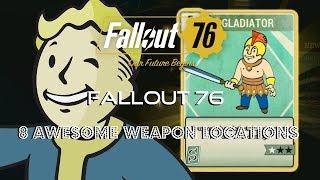 Fallout 76 | 8 Awesome Weapons Locations | Alien Blaster + 50.Cal & More