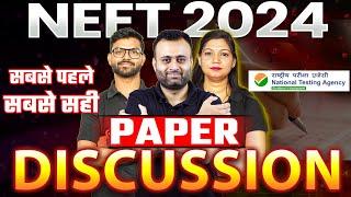 NEET 2024 Paper SolutionsNEET 2024 Answer Key | NEET 2024 Live Paper AnalysisPaper Discussion