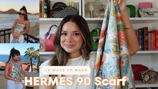 Hermes Scarf tutorial: 10 ways to wear!! | step by step guide