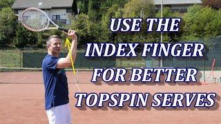 Top Spin Tennis Serve Tip - Getting A Bit More Spin, Power And Control