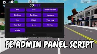 [ OP ] Roblox Script Fe Admin Panel Kick Ban Gui | Hydrogen,Fluxus,Arceus x Mobile