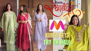 *Huge* Myntra Kurta set haul | pakistani style kurta sets | Myntra rakshabandhan kurta set haul