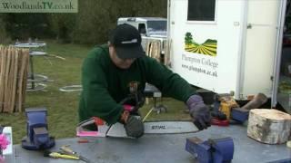 Tensioning The Chain on a Chainsaw