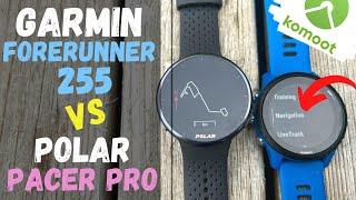 Garmin Forerunner 255 vs Polar Pacer Pro the navigation test