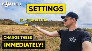 DJI NEO - Change These SETTINGS NOW To Improve VIDEO QUALITY! (Update 2025)