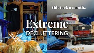 Extreme Decluttering: Cluttered bedroom to modern office (before & after)