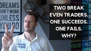 Two Break Even Traders. One Fails. One Succeeds. Why?