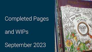 September 2023 Completed Pages and WIPs