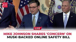 US House Speaker Mike Johnson shares 'concern' on Musk-backed online safety bill