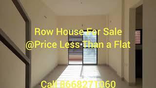 3.5bhk Row House at a Price Less Than Flat. Plan Pass Society. Call 8668271060