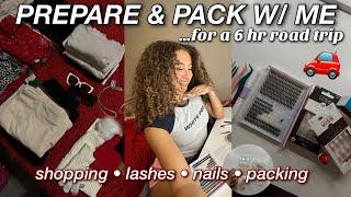 Pack and Prepare with Me to Travel: Nails, Lashes, Shopping & Packing  Vlogmas Day 13