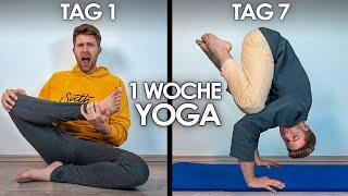 1 Woche Yoga lernen von Zuhause! | Selbstexperiment