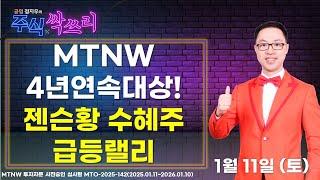 MTNW 4년연속대상! 젠슨황 수혜주 급등랠리 ▶공명정지우◀ [주식싹쓰리]