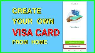 How to create a virtual visa card for all online purchases.