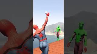 Gta 5: Homem Aranha e Harley no toma lá da cá  #Shorts