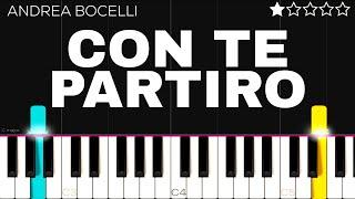 Andrea Bocelli - Con Te Partirò | EASY Piano Tutorial