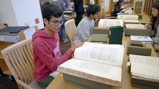 Stanford students learn about humanities research through hands-on discovery
