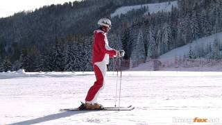 Skifahren Lernen | Erste Vorübungen im Flachen Gelände | Ski anschnallen | Stockschlaufe...