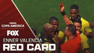 Ecuador's Enner Valencia receives red card vs. Venezuela | 2024 Copa América