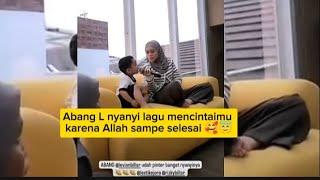 Abang L nyanyi lagu bunda Lesti sampe selesai  #lestikejora #leslar