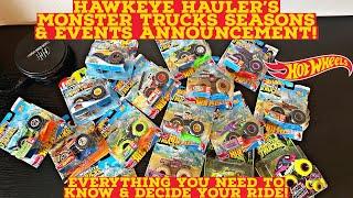 HAWKEYE HAULER’S MONSTER TRUCK SEASONS & EVENTS | HOT WHEELS MONSTER TRUCK RACING | DECIDE YOUR RIDE