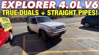 1997 Ford Explorer 4.0L V6 TRUE DUAL EXHAUST w/ STRAIGHT PIPES!