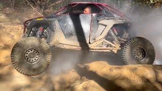 Trail 38 Little School Bus Windrock fun rock obstacle trail ride in October SXS UTV action