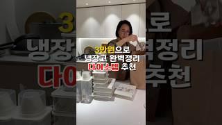 냉장고 정리 꿀팁 다이소에서 3만원에 해결 #냉장고정리 #다이소추천템 ep.34 #다이소 #꿀팁 #비스포크키친핏