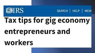 Tax tips for gig economy entrepreneurs and workers