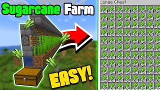 EASIEST Automatic Sugar Cane Farm 1.21+ | Minecraft Java & Bedrock Edition