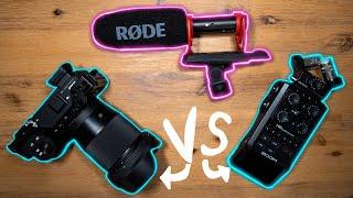 Recording Sound to Camera vs Audio Recorder - Rode VideoMic NTG