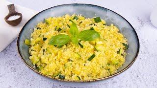 Cous cous with zucchini: the fresh dish for a quick and delicious summer lunch!