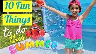 10 FUN SUMMER ACTIVITIES FOR KIDS