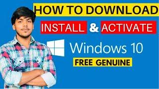 How To Download Install and Activate Windows 10 Free Genuine | Full Process in 1 Video