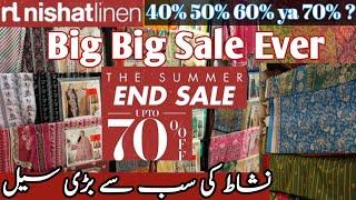 Nishatlinen End OF Summer Sale 70% OFF || nishatlinen sale | nishat