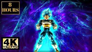 Goku Anime Manga Flames Wallpaper Screensaver Background 4K 8 HOURS With Music