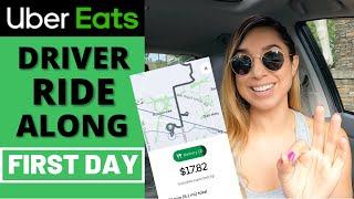 Uber Eats Driver First Day Ride Along | Learning The App | Part 1